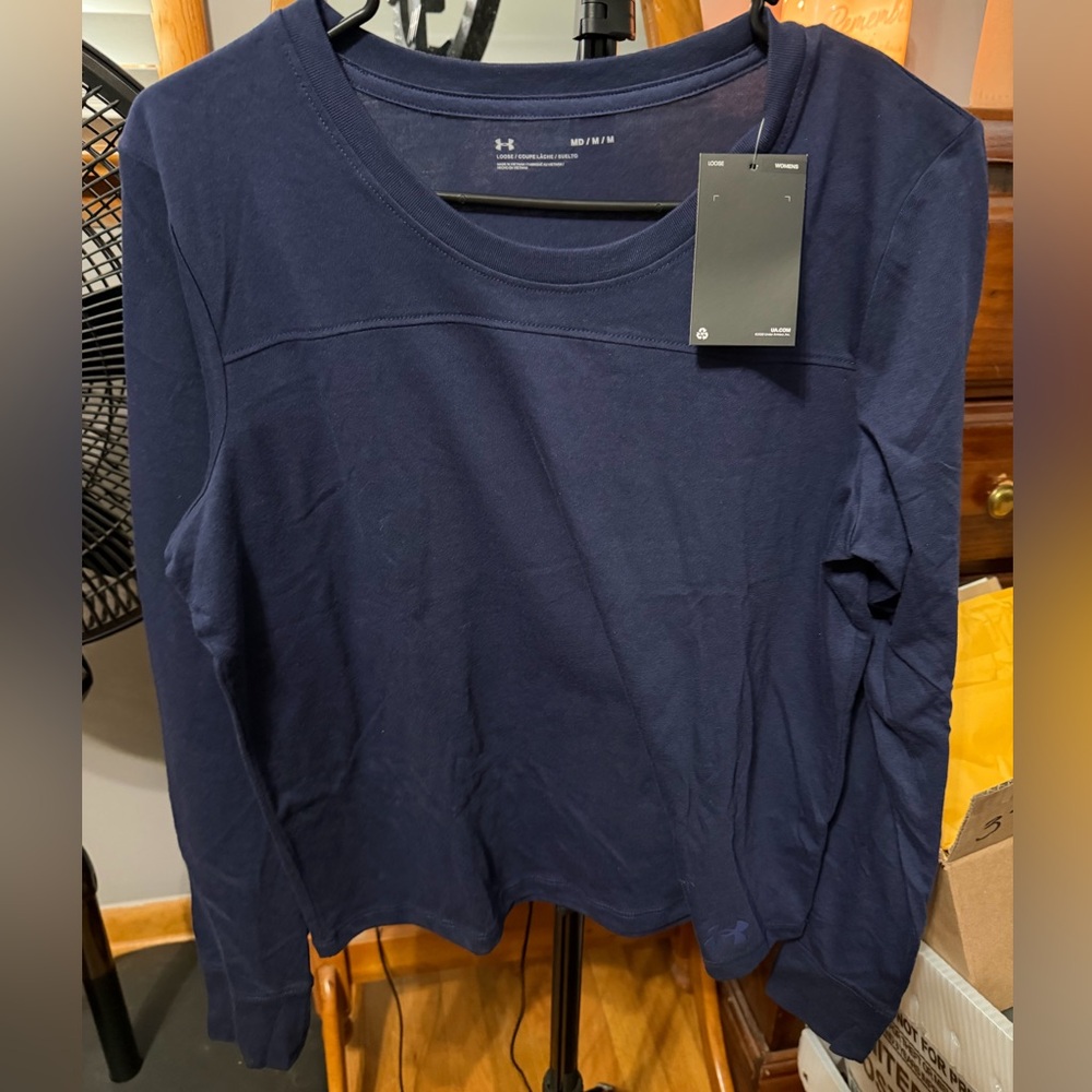 Under Armour Women's Deep Blue Long Sleeve Tee